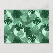 サファリお洒落ジャングル動物園の動物の赤ちゃんシャワー インビテーションポストカード (裏面)