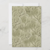 サファリかわいい動物ガールボーイ赤ちゃんシャワー 招待状 (裏面)