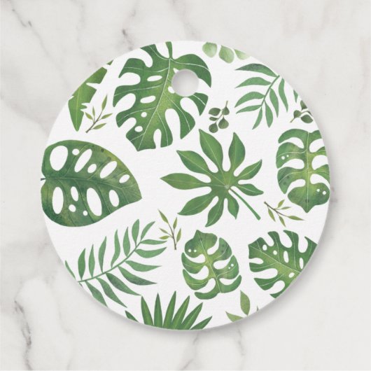 サファリかわいい赤ちゃんシャワージャングル フェイバータグ (裏面)