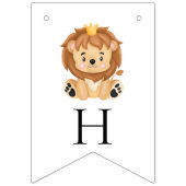 サファリでいつまでもワイルドな4歳の誕生日 バンティングフラッグ (第2の旗)