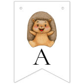 サファリでいつまでもワイルドな4歳の誕生日 バンティングフラッグ (第3の旗)
