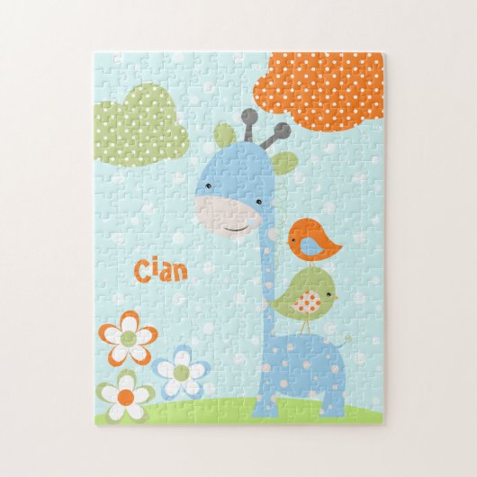 サファリのかわいこちゃんのキリンのジグソーパズル ジグソーパズル (縦)