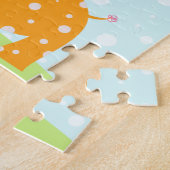 サファリのかわいこちゃんのキリンのジグソーパズル ジグソーパズル (側面)