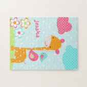 サファリのかわいこちゃんのキリンのジグソーパズル ジグソーパズル (横)