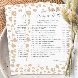 サファリのアニマルプリント、誰がママかパパか