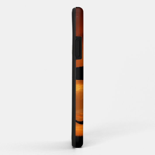 サファリのアフリカのBaobabの木象のシルエット Case-Mate iPhoneケース (裏面/右)