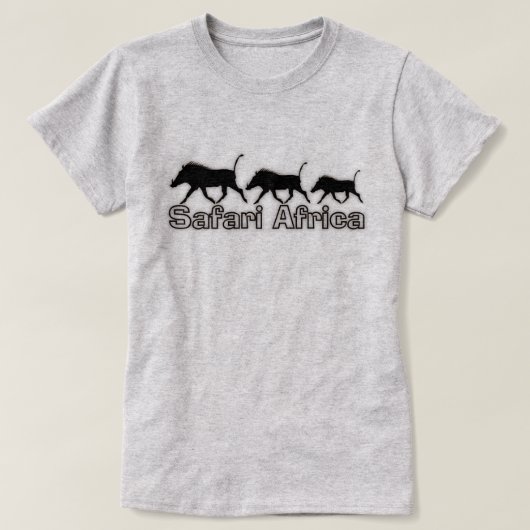サファリのアフリカのTシャツ Tシャツ (デザイン正面)
