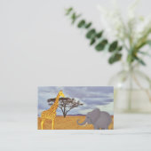 サファリのキリンとゾウ エンクロージャーカード (スタンド正面)