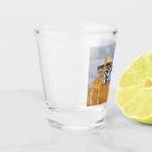 サファリのキリンとゾウ ショットグラス (左)