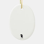 サファリのキリンのオーナメント セラミックオーナメント (裏面)