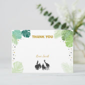 サファリのサンキューカードの野生動物の動物園のジャングル サンキューカード (スタンド正面)