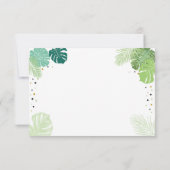 サファリのサンキューカードの野生動物の動物園のジャングル サンキューカード (裏面)