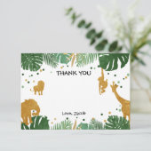 サファリのサンキューカードの野生動物の動物園のジャングル サンキューカード (スタンド正面)