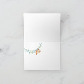 サファリのジャングルのベビーシャワーはノート感謝していしています サンキューカード (内部)