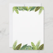 サファリのジャングル動物のジェンダーが招待を明らかにする 招待状 (裏面)