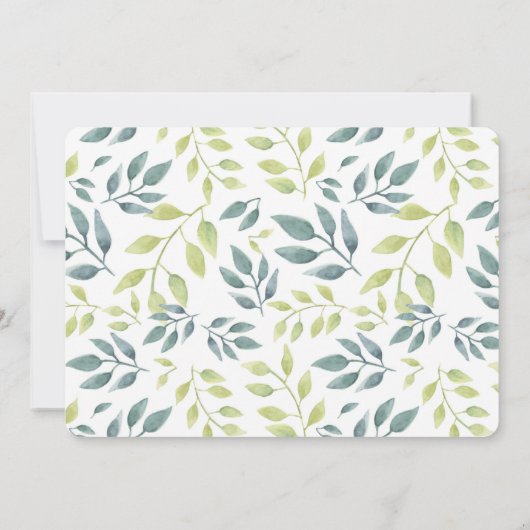 サファリのジャングル動物メールの赤ちゃんシャワーによるシャワー 招待状 (裏面)