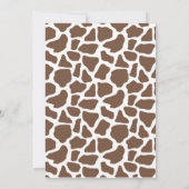 サファリのジャングル猿のベビーシャワー招待状 招待状 (裏面)