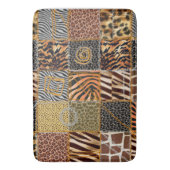 サファリのパッチワークの大きいバス・マット バスマット (正面縦)