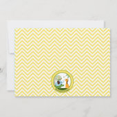 サファリのベビーのベビーシャワーの招待動物 招待状 (裏面)