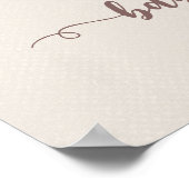 サファリのベビーアニマルズトレインベビーシャワーへようこそ ポスター (角)