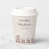 サファリのベビーアニマルズトレーニング赤ちゃんシャワー 紙コップ (裏面)