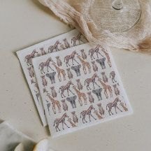 サファリのベビーアニマルパターン