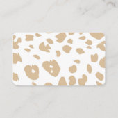 サファリのベビーアニマル男の赤ちゃんシャワーおむつラッフル エンクロージャーカード (裏面)