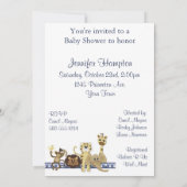 サファリのベビーシャワーの招待状 招待状 (裏面)