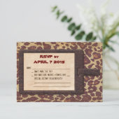 サファリの出欠カード 出欠カード (スタンド正面)