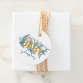 サファリの動物が可愛く赤ちゃんシャワーを浴びる フェイバータグ (インサイチュ)