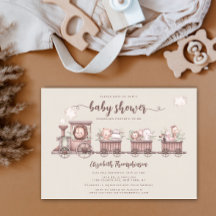 サファリの動物が赤ちゃん男女兼用シャワーをトレーニング