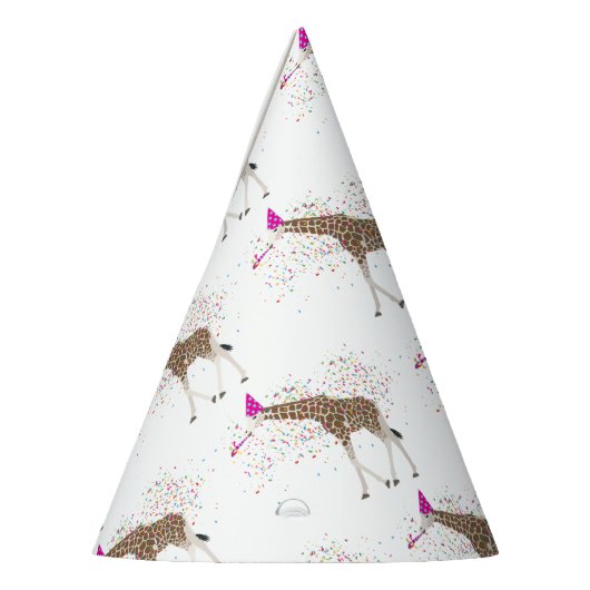 サファリの動物たちとパーティーするキリン パーティーハット (左)