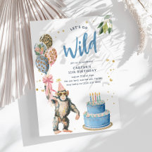 サファリの動物たちと大冒険！男の子の誕生日