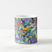 サファリの動物のアニメーション コーヒーマグカップ (中央)