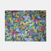 サファリの動物のアニメーション ドアマット (正面)