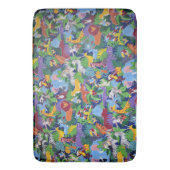 サファリの動物のアニメーション バスマット (正面縦)