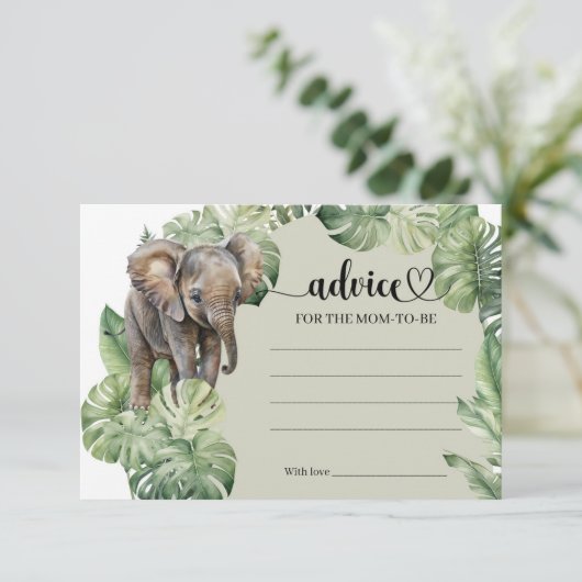 サファリの動物のジャングルのアドバイスは、お母さんのために エンクロージャーカード (スタンド正面)