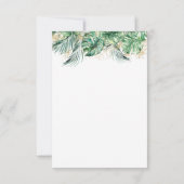 サファリの動物のジャングルモダンの赤ちゃんシャワー サンキューカード (裏面)