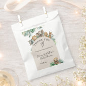 サファリの動物のジャングルモダンの赤ちゃんシャワー フェイバーバッグ (クリップ留めされた状態)