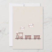 サファリの動物のトレーニング2回目の誕生日 招待状 (裏面)