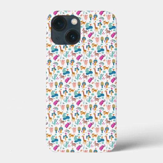サファリの動物のパターン Case-Mate iPhoneケース (裏面)