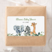 サファリの動物のミニウォーターボトルまたはシャンパン ラベル (インサイチュ)