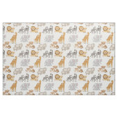 サファリの動物の子供 ファブリック (ヤード)