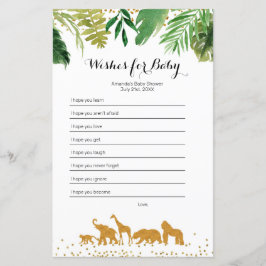 サファリの動物の水の色の願いベビーゲーム