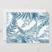 サファリの動物の熱帯ベビーシャワー 招待状 (裏面)