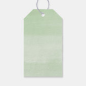 サファリの動物の緑の金ゴールド男女兼用好み ギフトタグ (裏面)