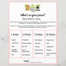 サファリの動物の赤ちゃんシャワーあなたの財布のゲームのwhats