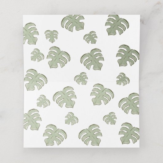 サファリの動物の赤ちゃんシャワーの途中でワイルドワン プレイスカード (内部開封)