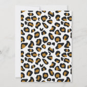 サファリの動物の赤ちゃんシャワー サンキューカード (裏面)