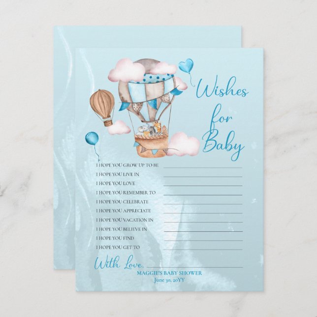 サファリの動物の風船がベビーゲームを希望 (正面/裏面)